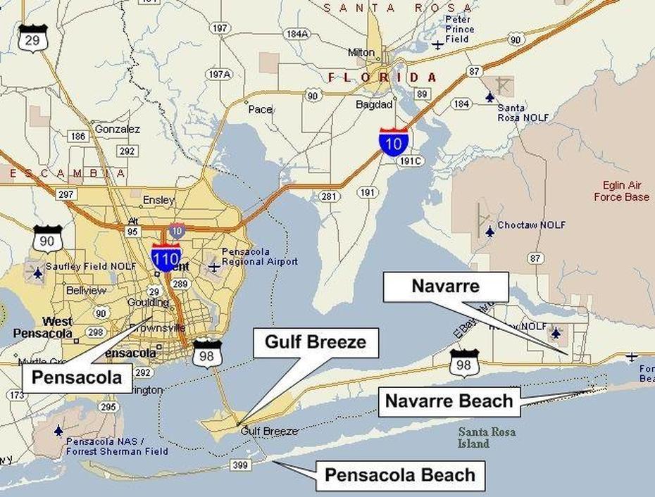 Pcc Campus, Showing Pensacola Florida, Gulf Breeze, Pensacola, United States
