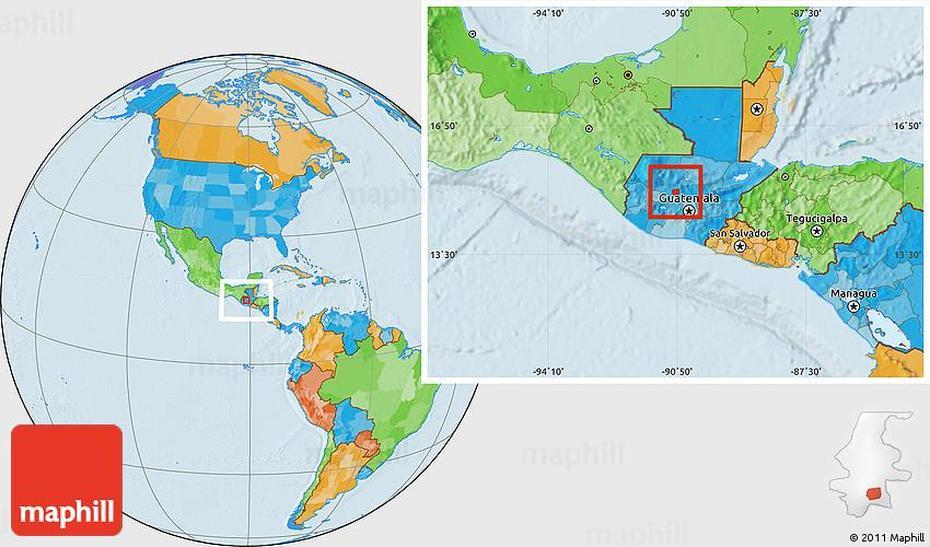 Political Location Map Of Zacualpa, Zacualpa, Guatemala, La Gomera Guatemala, Guatemala Blank