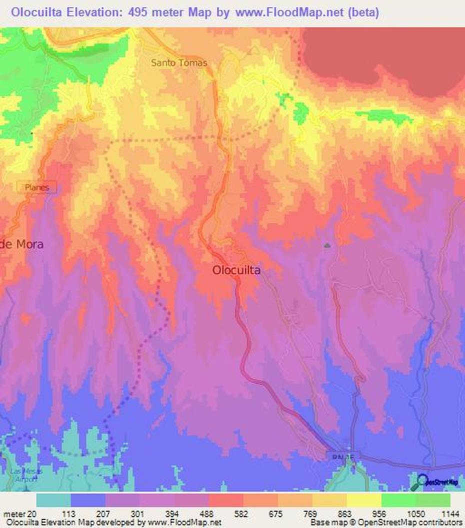 Pupuserias En El Salvador, La Libertad El Salvador, Topography, Olocuilta, El Salvador