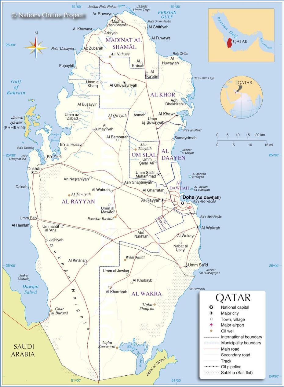 Qatar Rios Mappa, Nu‘Ayjah, Qatar, Free Public Domain, Nunavut Territory