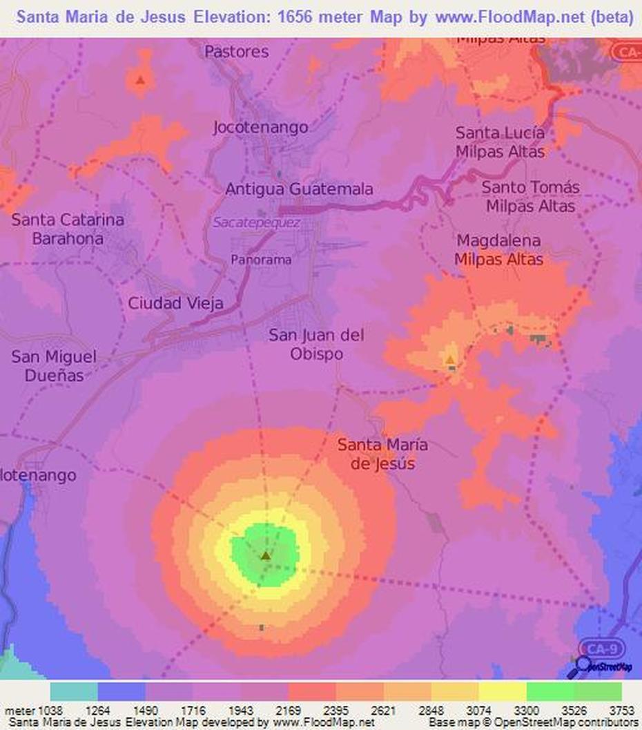 Semana Santa En Guatemala, Rostro De Jesucristo, Topography, Santa María De Jesús, Guatemala