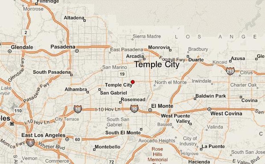 Temple City Location Guide, Temple City, United States, Large Road  Of United States, The States