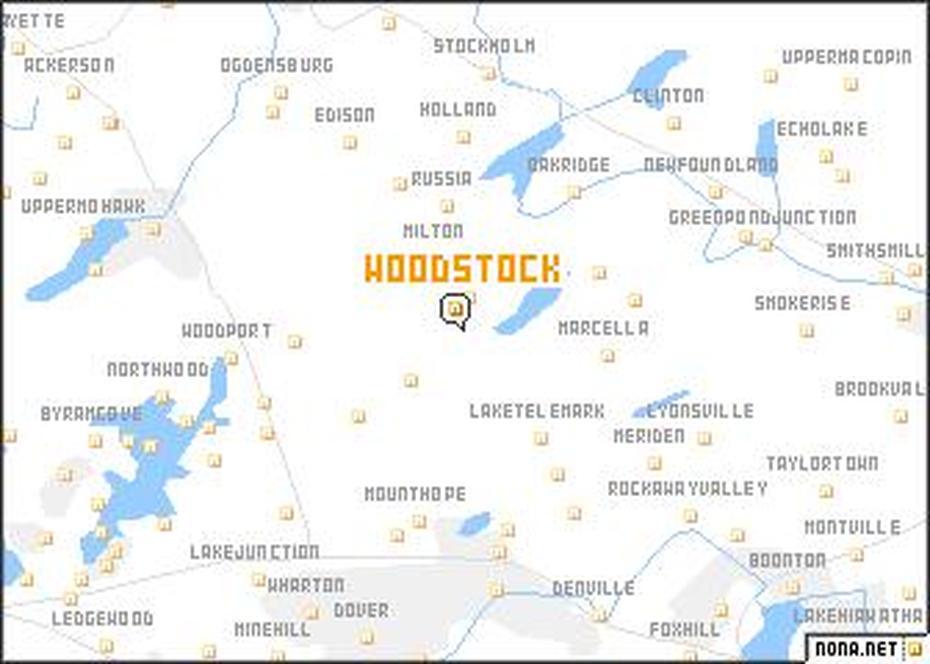 Woodstock (United States – Usa) Map – Nona, Woodstock, United States, United States  50 States, United States  Puzzle