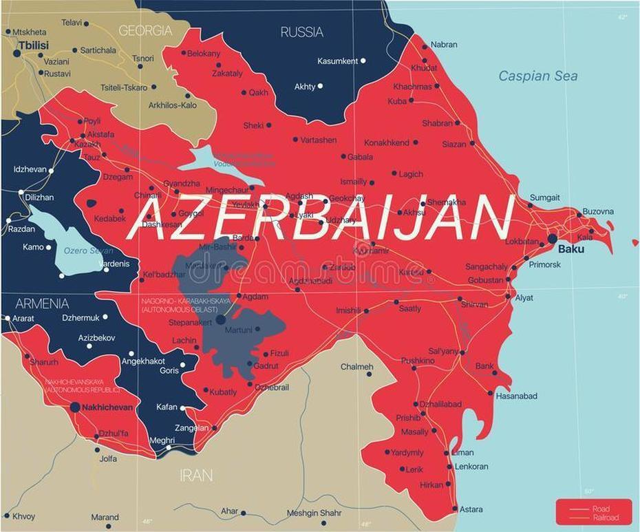 Azerbaijan  Outline, Armenia And Azerbaijan War, Azerbaijan Stock, Aşağı Göycəli, Azerbaijan