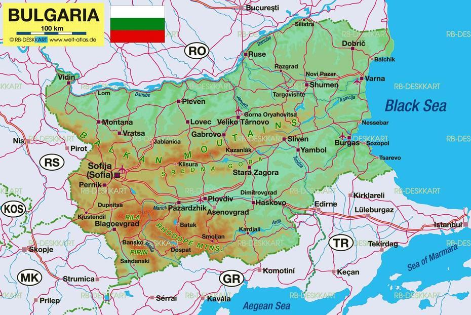 Bulgaria  Google, Detailed Montana, World Atlas, Montana, Bulgaria