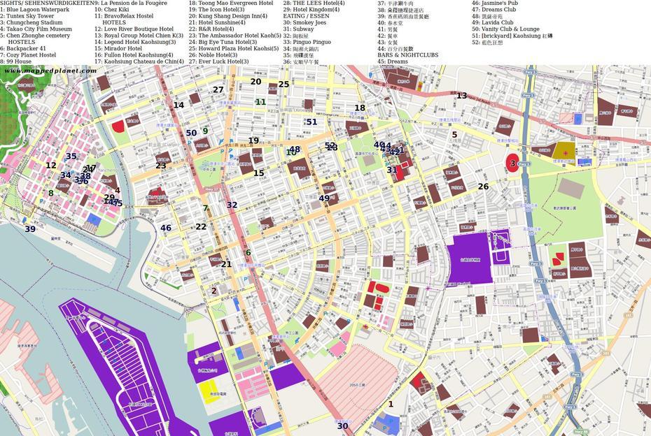 City Maps Kaohsiung City, Kaohsiung, Taiwan, Kaohsiung Port, Taipei City