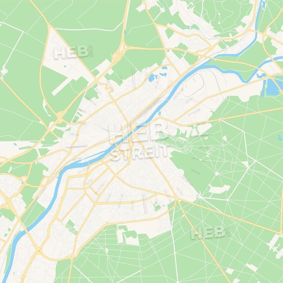 Compiegne, France Vector Map – Classic Colors | Hebstreits Sketches …, Compiègne, France, Chantilly France, Hauts De France