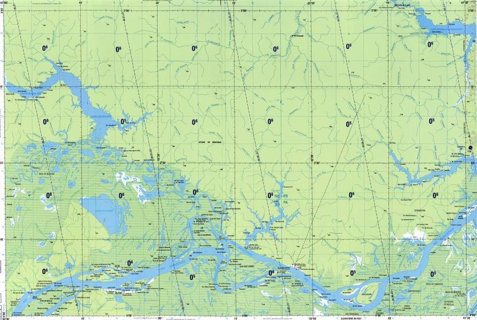 Download Topographic Map In Area Of Anori, Codajas, Sao Benedito …, Codajás, Brazil, Rio, Brazil Capital