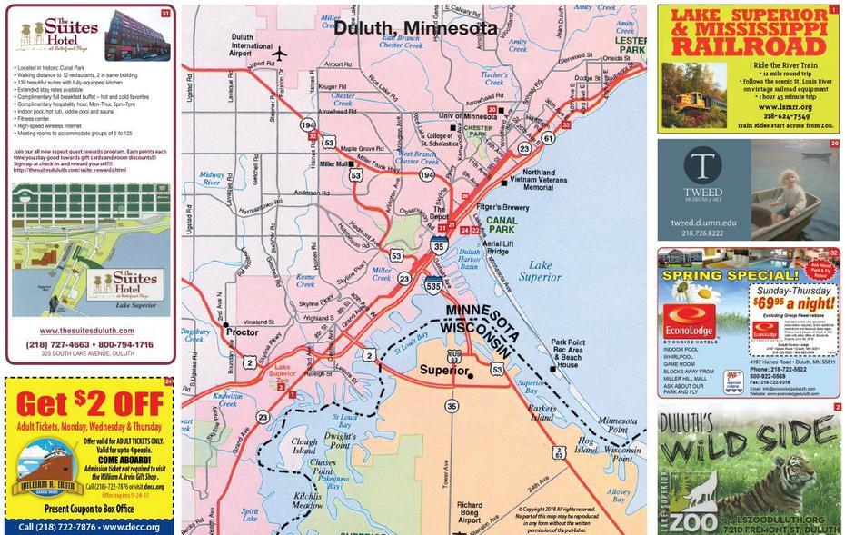 Duluth Visitors Map  Kollodge Design And Development, Duluth, United States, Canada  Kids, Duluth Weather