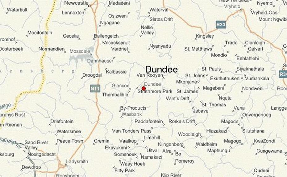 Dundee, South Africa Location Guide, Dundee, South Africa, South Africa City, Topographic  Of South Africa