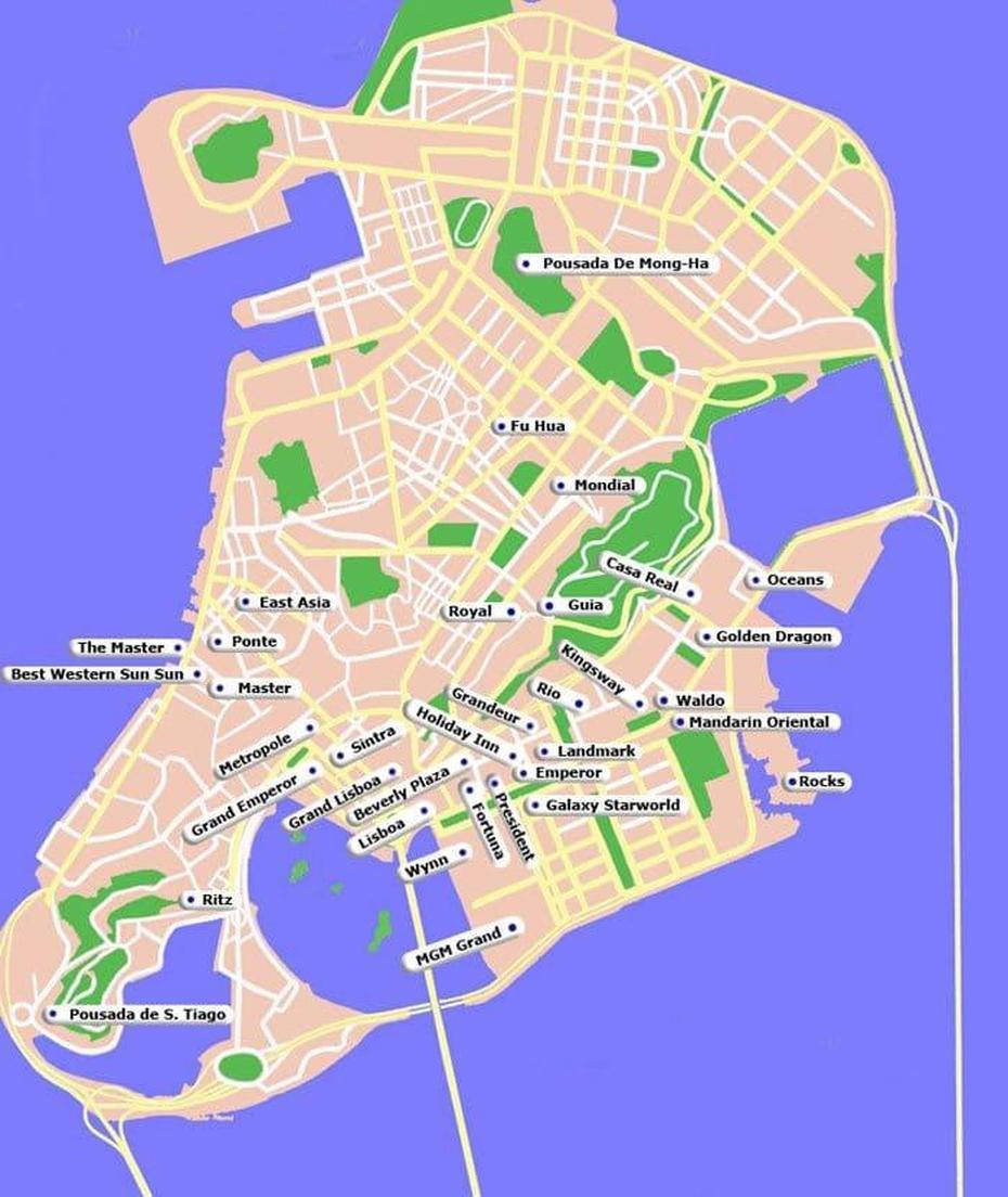 Free Printable Macau Maps | China Mike, Macau, Macau, Macau Country, Macau Casino