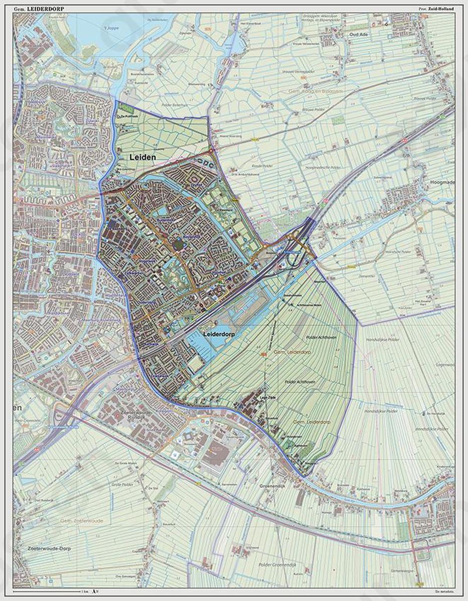 Leiderdorp | Kaarten En Atlassen.Nl, Leiderdorp, Netherlands, Gemeenteraad Leiderdorp, Netherlands Or Holland