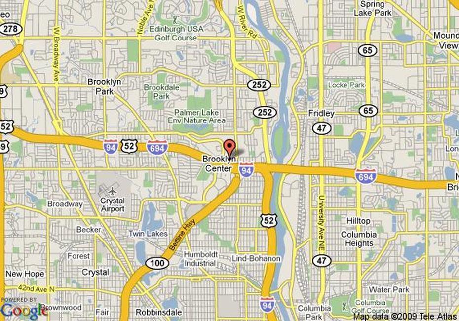 Map Of Days Inn Brooklyn Center, Minneapolis, Brooklyn Center, United States, Brooklyn Center Minneapolis, Of Brooklyn New York