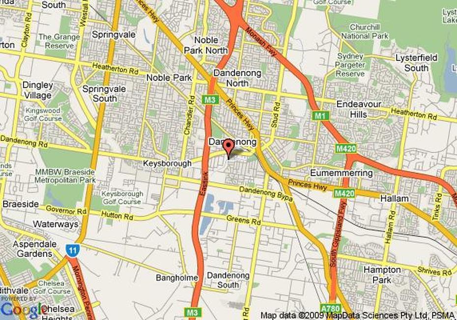 Map Of Quest Dandenong, Dandenong, Dandenong, Australia, Greater Dandenong, Dandenong Park