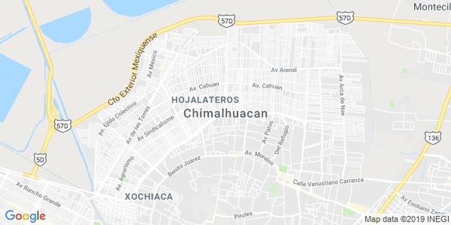 Mapa De Chimalhuacan, Mexico – Mapa De Mexico, Chimalhuacán, Mexico, A Del Estado De Mexico, Estados De Mexico