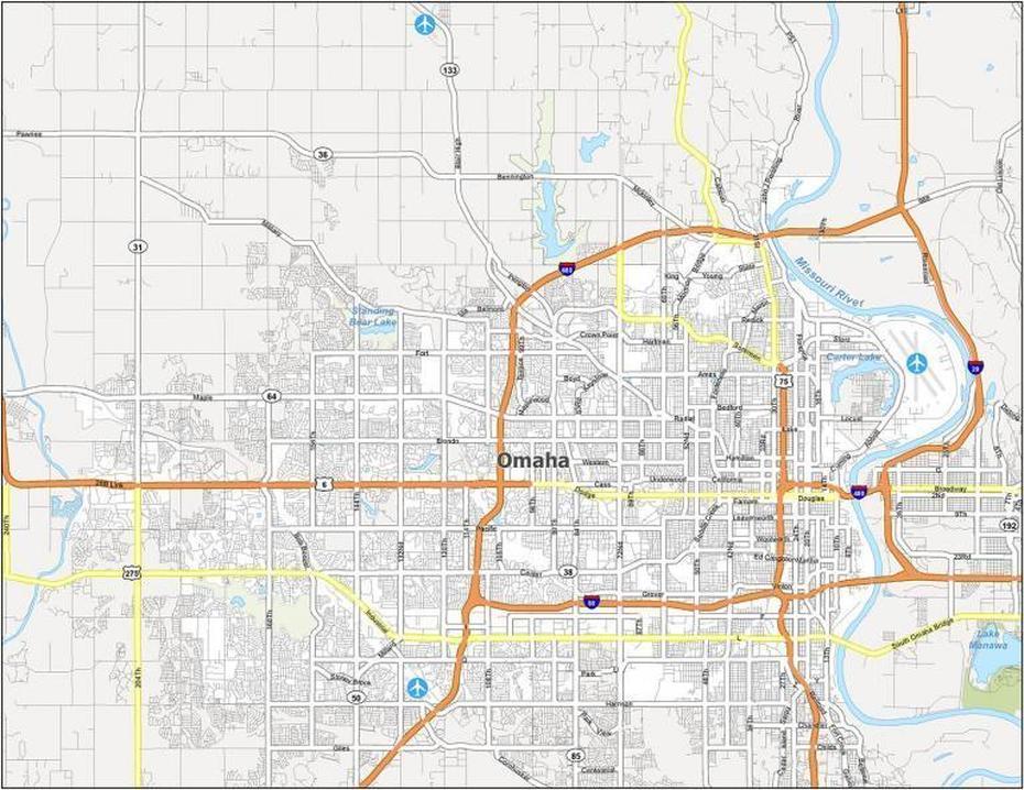 Nebraska  A, Printable  Of Omaha Nebraska, Gis Geography, Omaha, United States