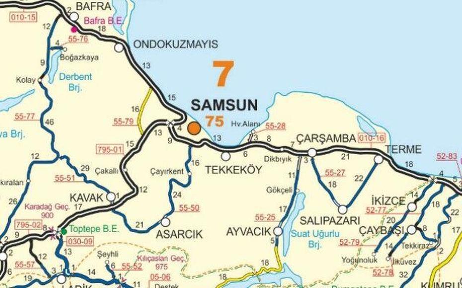 Samsun Map, Samsun, Turkey, Side Turkey, Antioch Turkey