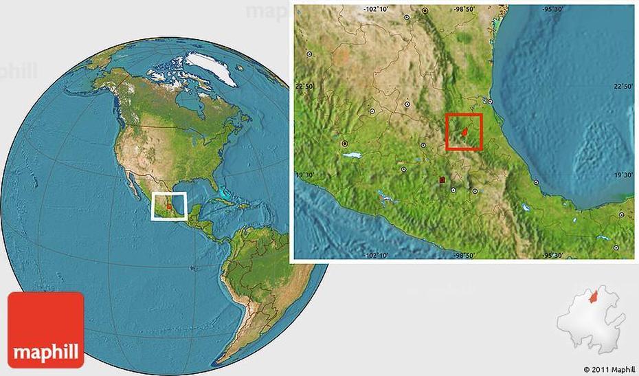 Satellite Location Map Of Tepehuacan De Guerrero, Tepehuacán De Guerrero, Mexico, Guerrero State Mexico, Guerrero Negro Baja