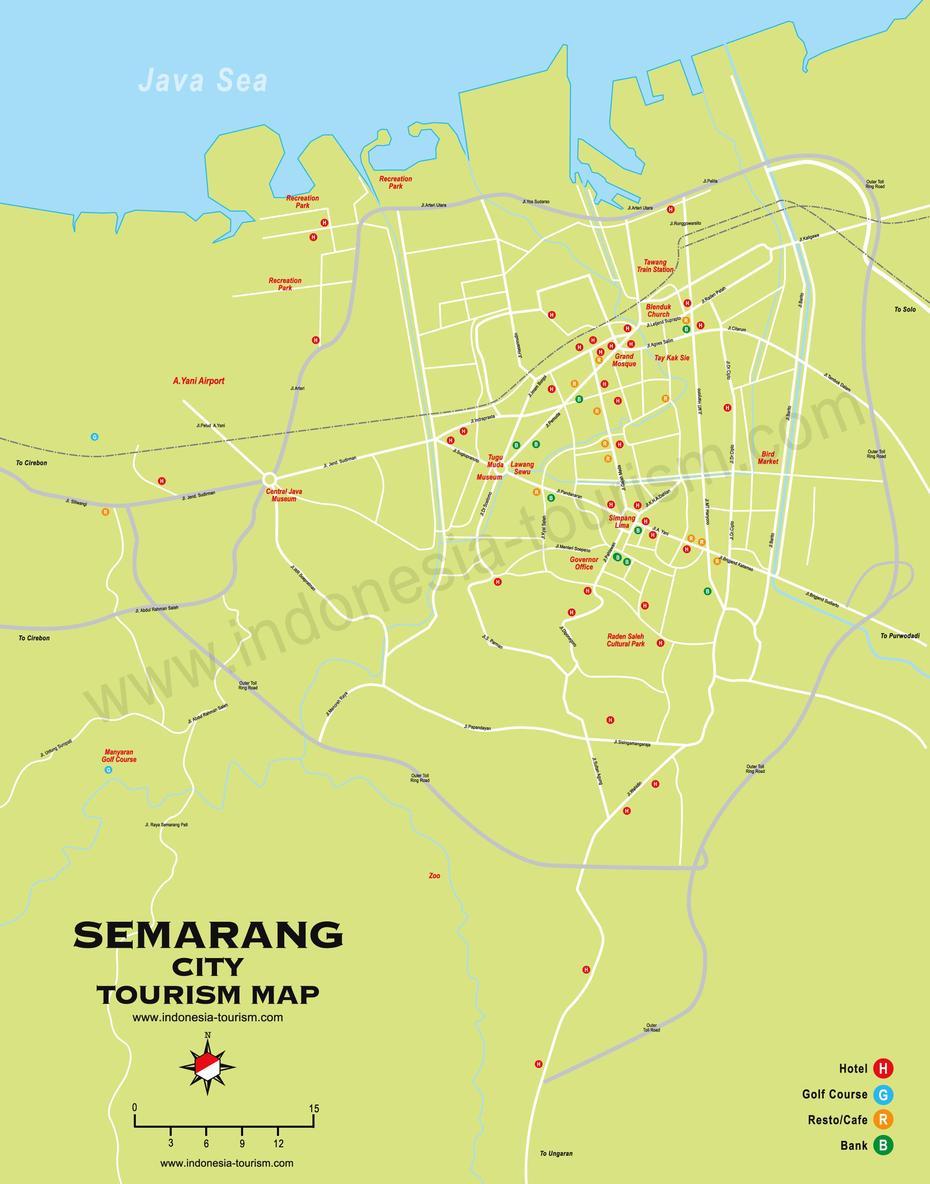 Semarang City Map Peta Kota Semarang Indonesia Tourism | Holidays Oo, Semarang, Indonesia, Semarang City, Semarang Java