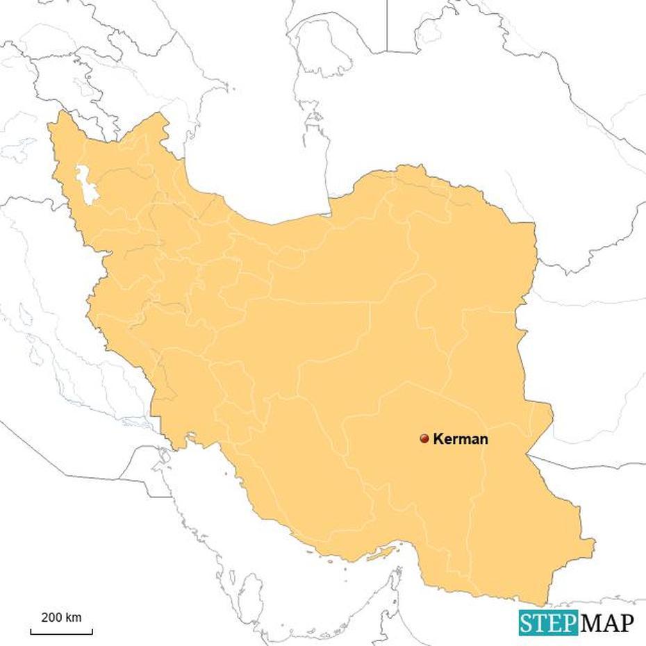 Stepmap – Kerman – Landkarte Fur Iran, Kermān, Iran, Iran Elevation, Kerman California