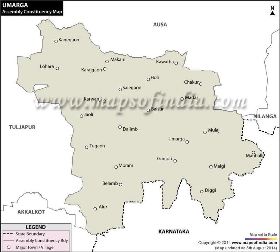 Umarga Assembly (Vidhan Sabha) Constituency Map And Election Results, Umarga, India, Nagpur Bus  Stand, Osmanabad  Maharashtra