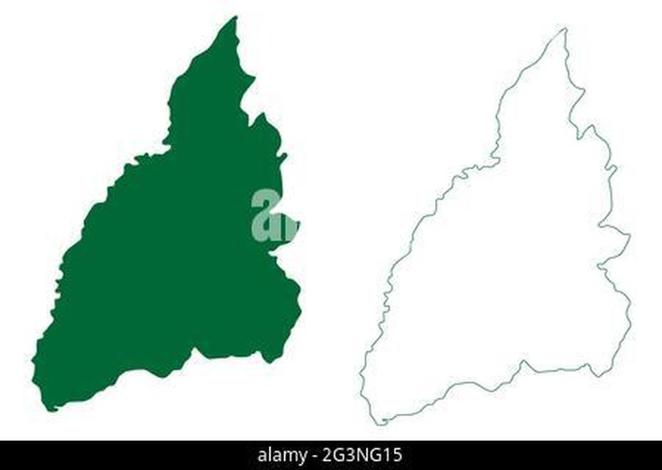 Wokha District (Nagaland State, Republic Of India) Map Vector …, Wokha, India, Jaipur  Palace, Pataliputra On