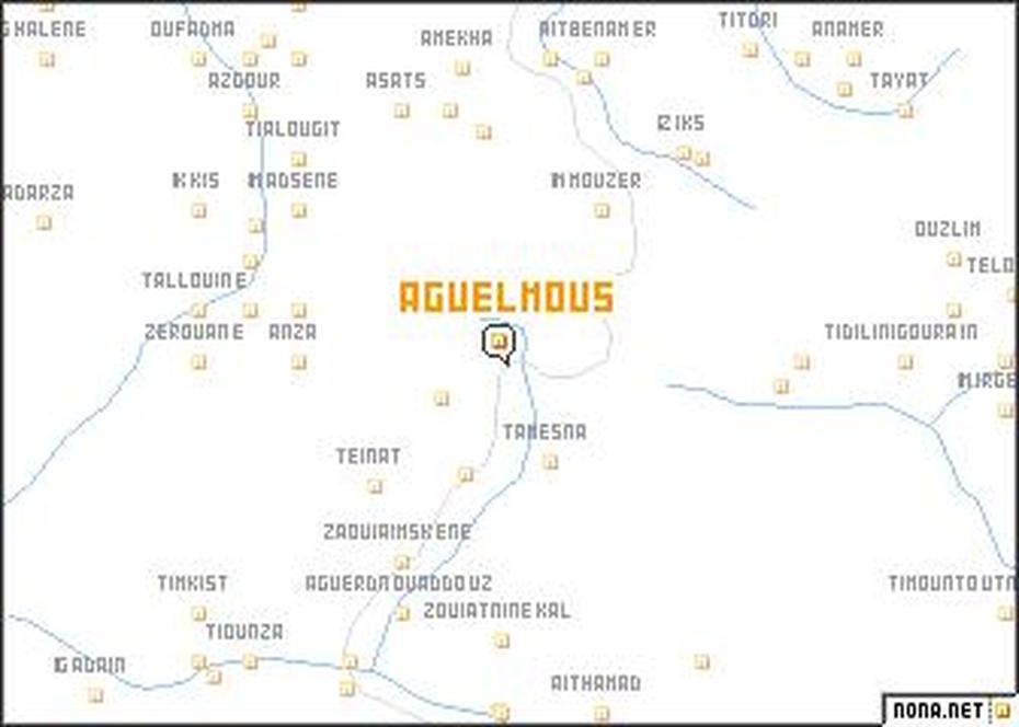 Aguelmous (Morocco) Map – Nona, Aguelmous, Morocco, Tourist  Of Morocco, Agadir Morocco