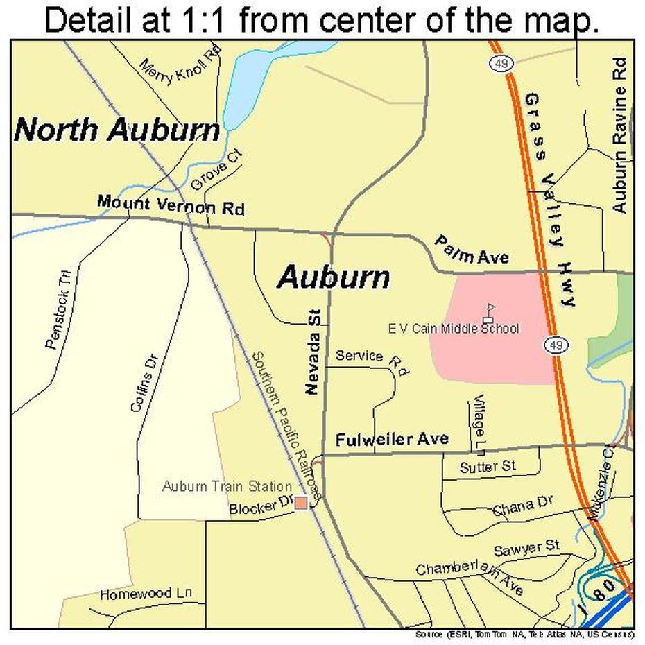 Auburn California Street Map 0603204, Auburn, United States, Auburn, United States