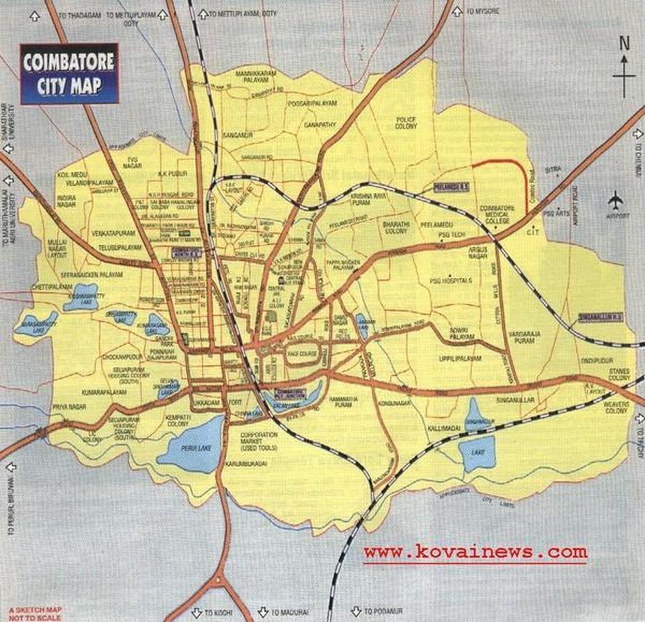 Coimbatore In India Map, Coimbatore, India, Coimbatore City, Coimbatore State