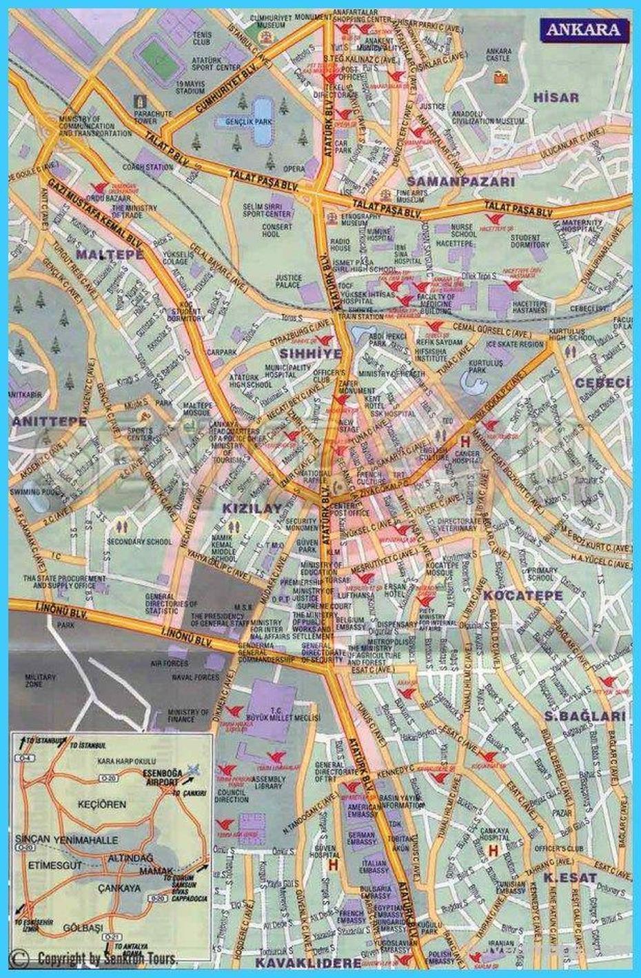 Cool Map Of Ankara | Map, Ankara, Simple Rules, Ankara, Turkey, Anatolia Turkey, Ankara Metro