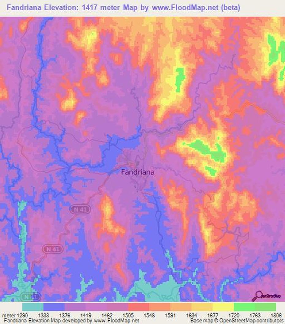 Elevation Of Fandriana,Madagascar Elevation Map, Topography, Contour, Fandriana, Madagascar, Madagascar Road, Madagascar Mountains