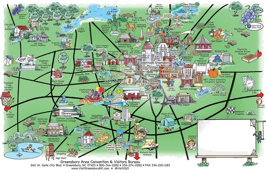 Greensboro Nc City, North Carolina Topographic, Greensboro Convention, Greensboro, United States