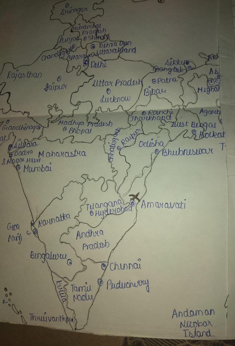 Location Of Amravati On Political Map Of India – Brainly.In, Amrāvati, India, Hyderabad India, Jabalpur City