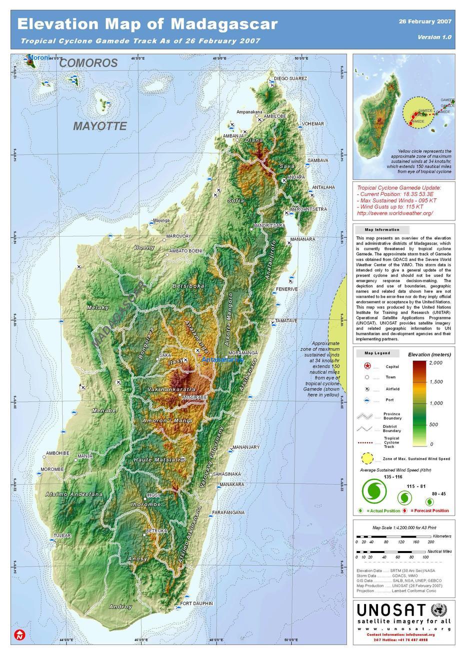 Madagaskar Dichtekarte, Andranomavo, Madagascar, Madagascar In World, Madagascar Cities