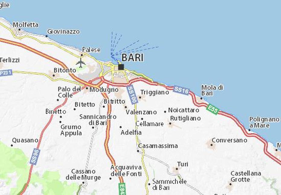 Michelin Triggiano Map – Viamichelin, Triggiano, Italy, Banco Di  Napoli, Maria Della Croce Triggiano