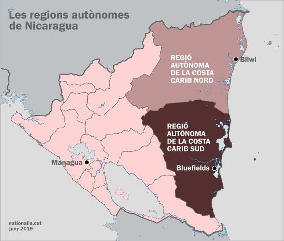 Nicaragua  Outline, Nicaragua Capital, Afro-Descendant, Larreynaga, Nicaragua