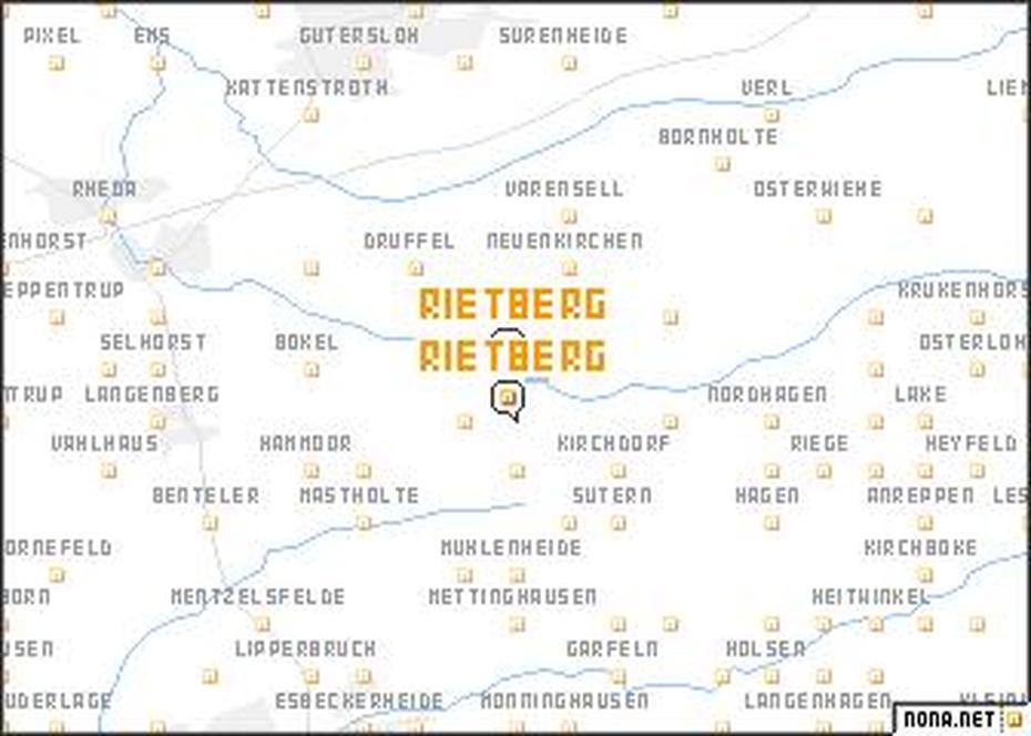 Rietberg (Germany) Map – Nona, Rietberg, Germany, Rothenburg Germany, Germany 3D