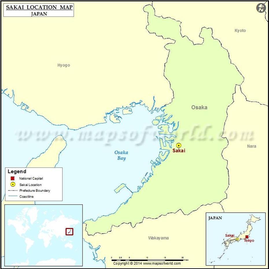 Where Is Sakai | Location Of Sakai In Japan Map, Sakai, Japan, Japan Powerpoint Template, Shimane  University