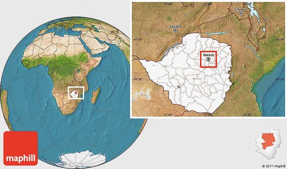 Satellite Location Map Of Harare Urban, Highlighted Country …, Harare, Zimbabwe, Detailed  Of Zimbabwe, Bulawayo Zimbabwe