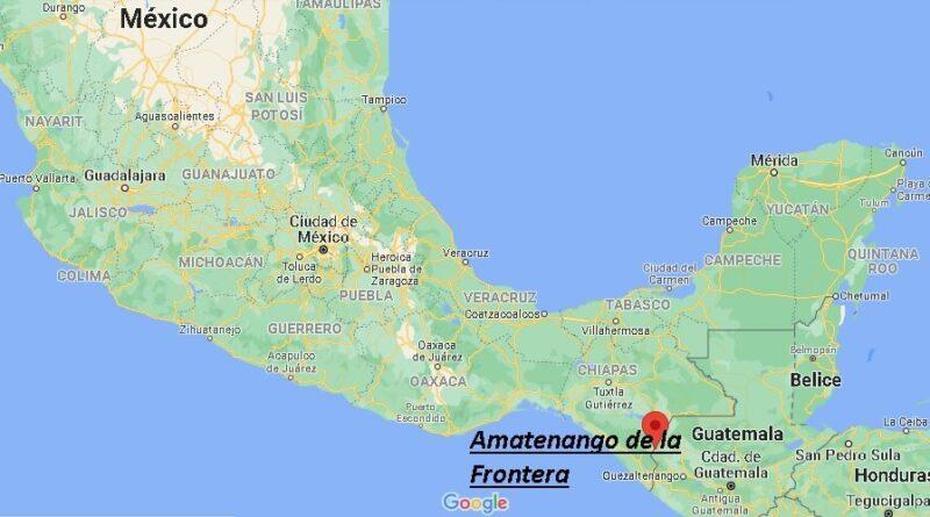 Sur De Mexico, Frontera De Mexico Y Usa, Mexico, Amatenango De La Frontera, Mexico