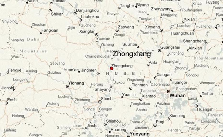 Zhongxiang Location Guide, Zhongxiang, China, China  Printable, Of China Provinces