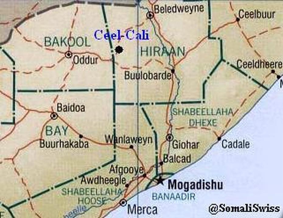 Ceel Cali, Qardio, Page, Ceel Baraf, Somalia