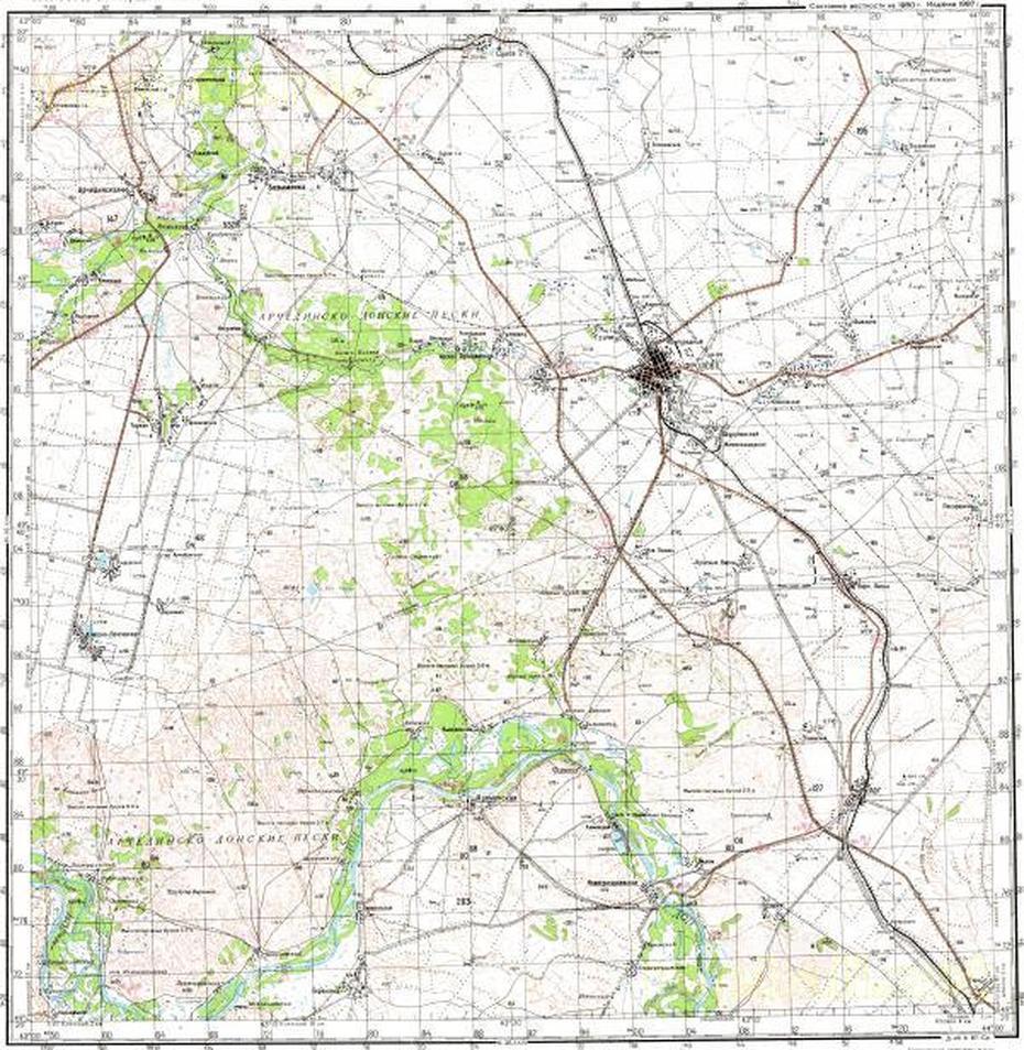 Download Topographic Map In Area Of Frolovo, Log, Novogrigoryevskaya …, Frolovo, Russia, Russia Asia, Northern Russia