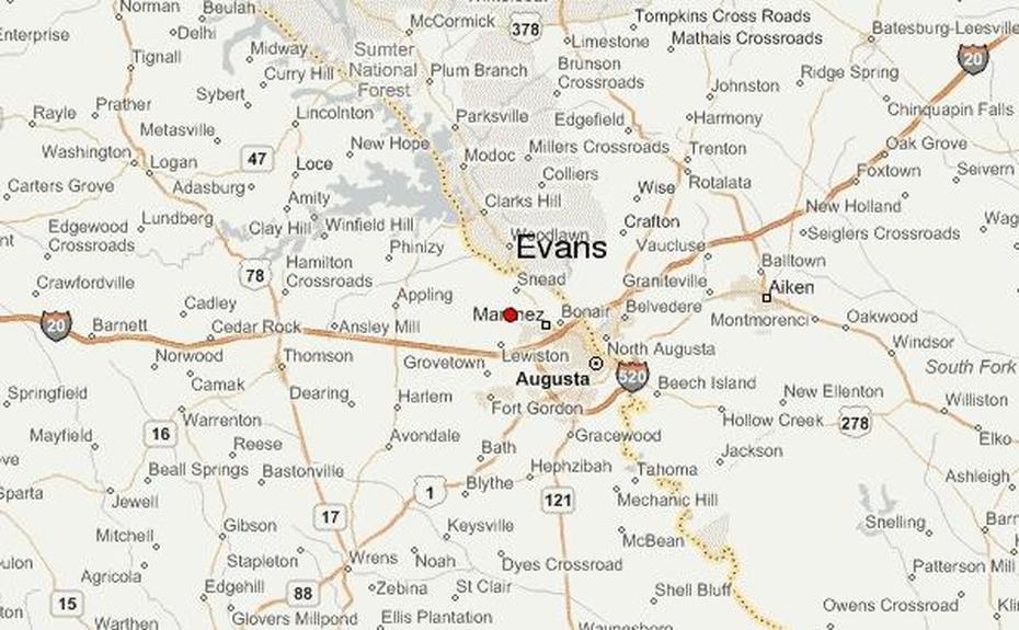 Evans, Georgia Location Guide, Evans, United States, United States  50 States, United States  Puzzle