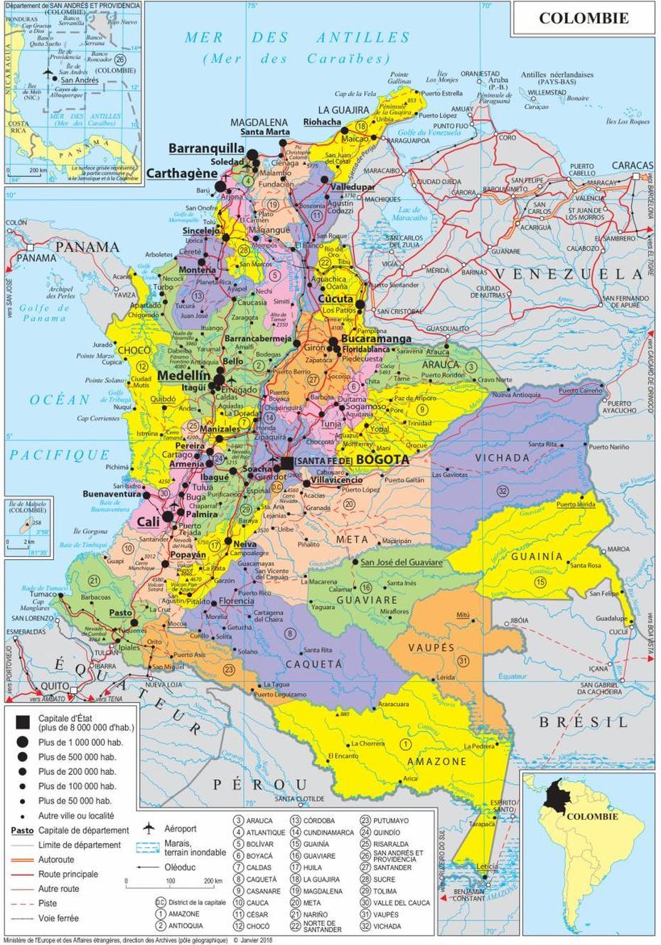 Geopolitical Map Of Colombia, Colombia Maps | Worldmaps.Info, Timbío, Colombia, Colombia River, Colombia Cities