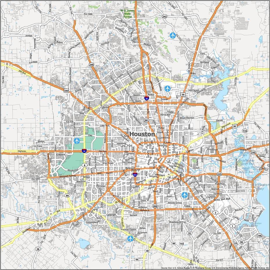 Houston Map : Houston Isn T The South According To This Map Floating …, Houston, United States, Houston Us, Houston City