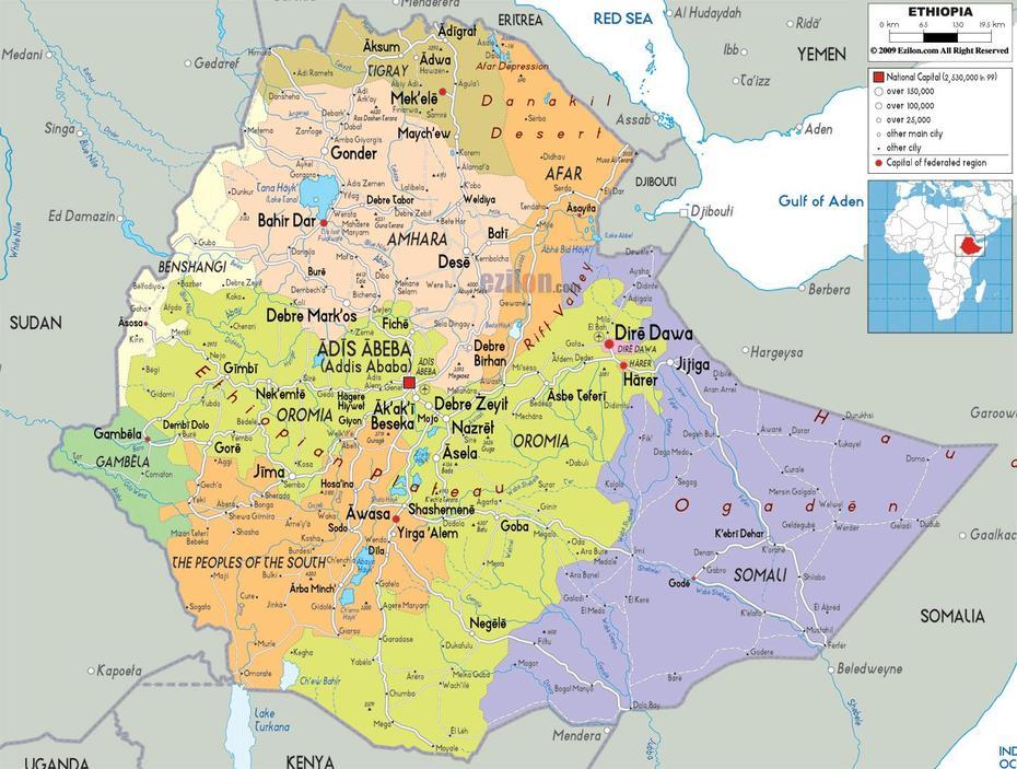 Large Detailed Administrative Map Of Ethiopia With All Cities, Roads …, Ādwa, Ethiopia, Adwa  Battle, Adwa  Victory