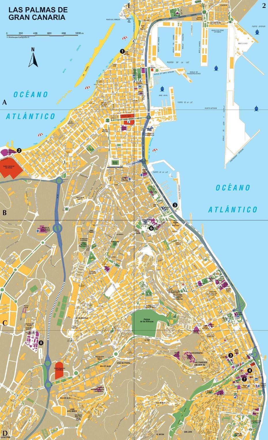 Large Las Palmas Maps For Free Download And Print | High-Resolution And …, Las Palmas, Spain, Gran Canaria Spain, Las Palmas Island