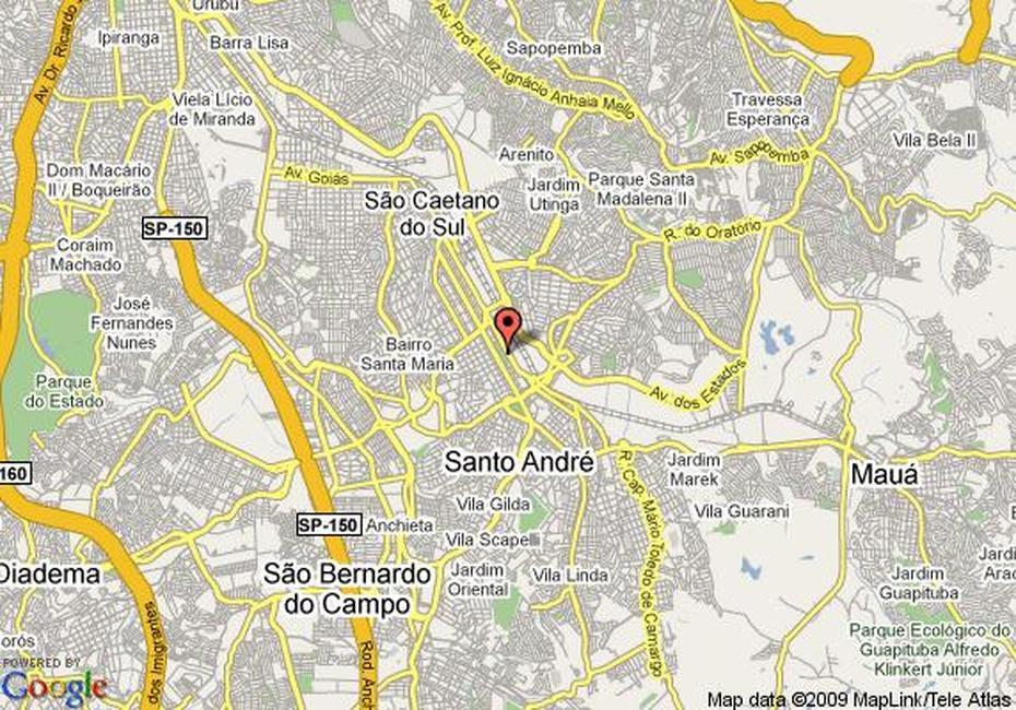 Map Of Ibis Santo Andre, Santo Andre, Santo André, Brazil, Andree Polar  Expedition, Andree Champagne  Actress