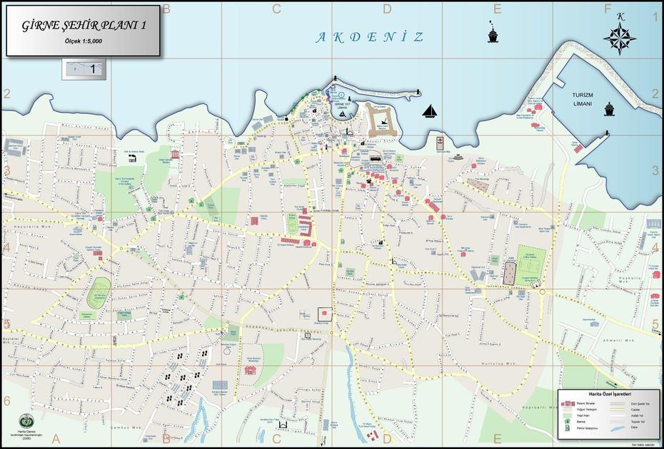 Map Of Kyrenia, Kyrenia, Cyprus, Ayia Napa Cyprus, Dome Hotel Kyrenia